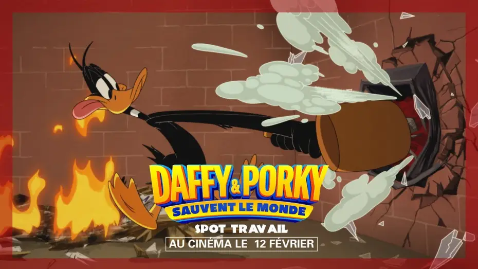 Wideo do filmu Looney Tunes. Porky i Daffy ratują świat — SPOT TRAVAIL _ DAFFY & PORKY SAUVENT LE MONDE , le 12 février au cinéma.