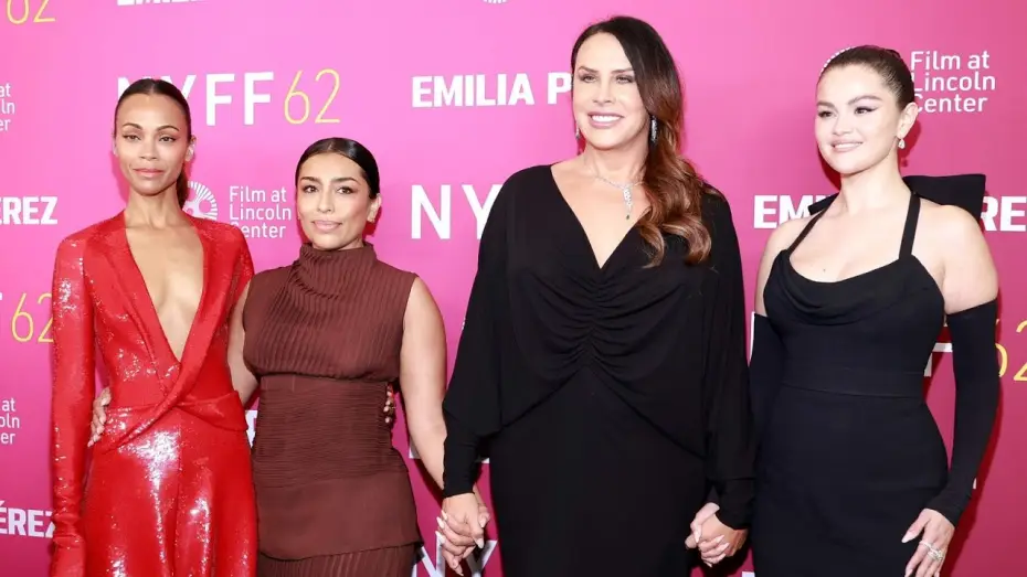 Wideo do filmu Emilia Pérez — Selena Gomez, Zoe Saldaña, Karla Sofía Gascón, Jacques Audiard, and More on Emilia Pérez