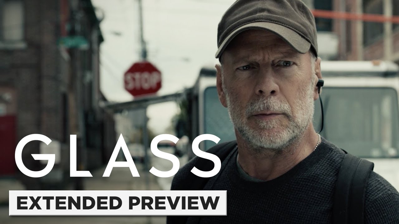 Wideo do filmu Glass — Glass (Starring Bruce Willis) | The Overseer Hunts Down The Horde | Extended Preview