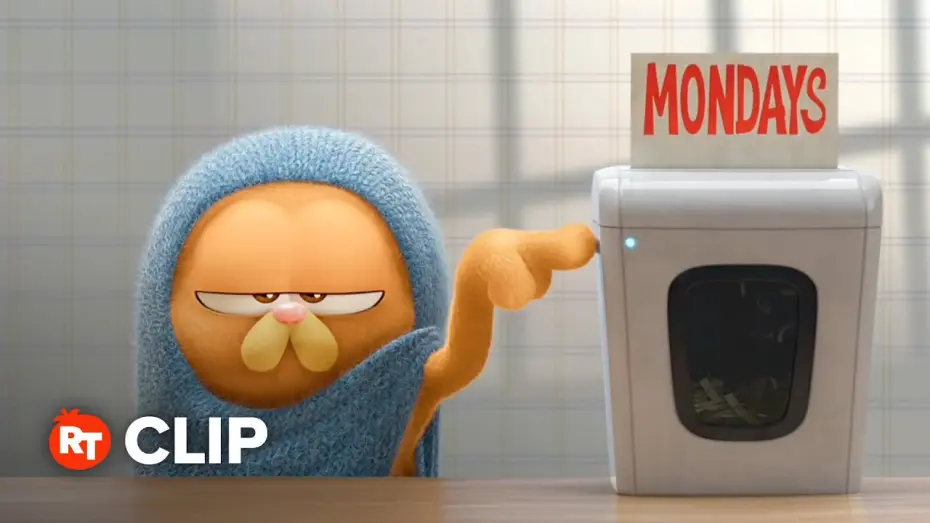 Wideo do filmu Garfield — The Garfield Movie Clip - Garfield Hates Mondays (2024)