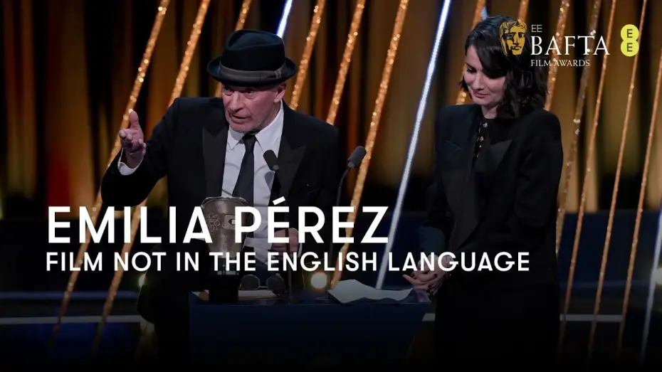 Wideo do filmu Emilia Pérez — Emilia Pérez wins the BAFTA for Film Not In The English Language | BAFTA Film Awards 2025