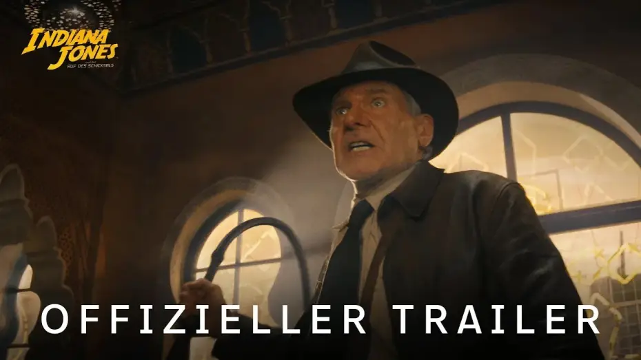 Wideo do filmu Indiana Jones i artefakt przeznaczenia — Offizieller Trailer