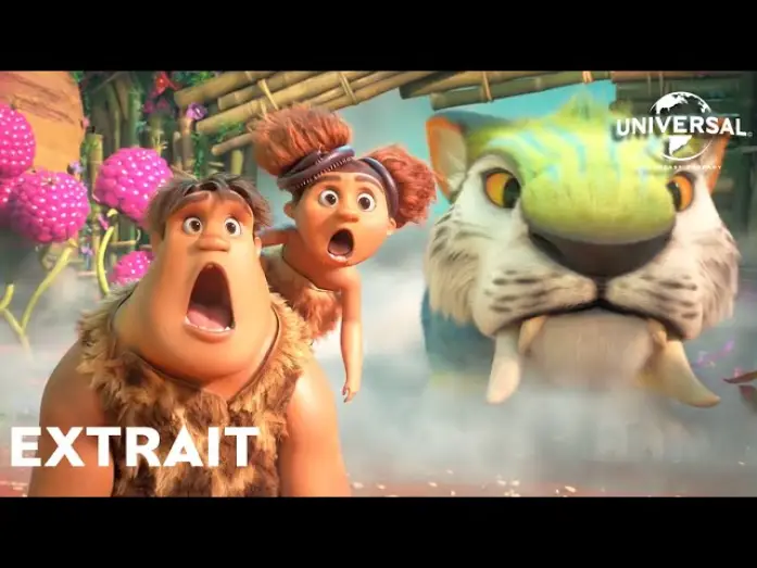 Wideo do filmu Krudowie 2: Nowa era — Les Croods 2 : Une Nouvelle Ère Extrait "Grug montre le mur aux Croods" VF [Au cinéma le 7 juillet]