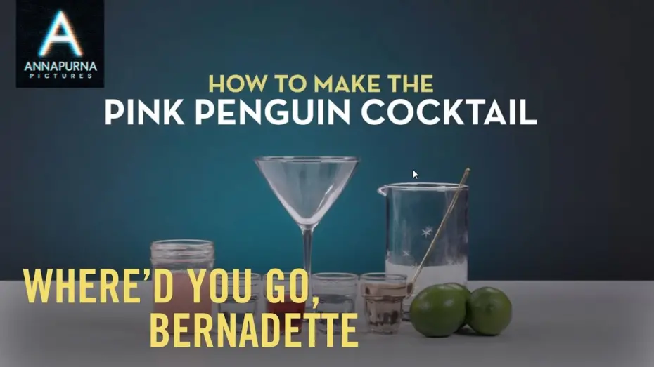 Wideo do filmu Gdzie jesteś, Bernadette? — WHERE'D YOU GO, BERNADETTE | Pink Penguin Cocktail Recipe