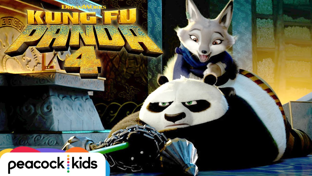 Wideo do filmu Kung Fu Panda 4 — Po Catches a Thief in the Hall of Heroes