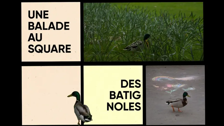Wideo do filmu Une balade au square des batignoles — Une balade au square des batignoles - documentaire photos