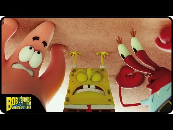 Wideo do filmu Spongebob: Na suchym lądzie — BOB L'EPONGE - Sauvons les cachalots poilus [extrait - VF]
