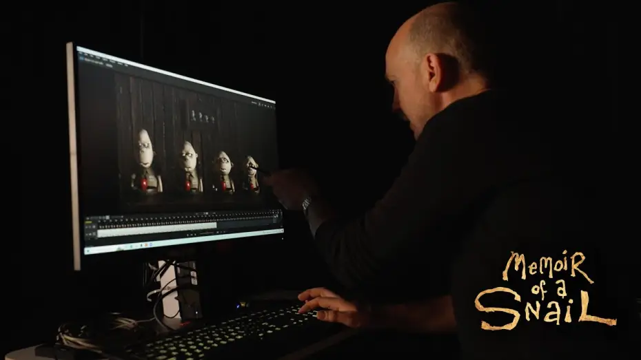 Wideo do filmu Pamiętnik ślimaka — Behind The Scenes With Adam Elliot - Animating