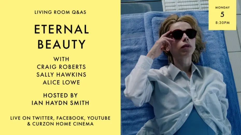 Wideo do filmu Wieczna Piękność — LIVING ROOM Q&As: Eternal Beauty with Craig Roberts, Sally Hawkins and Alice lowe