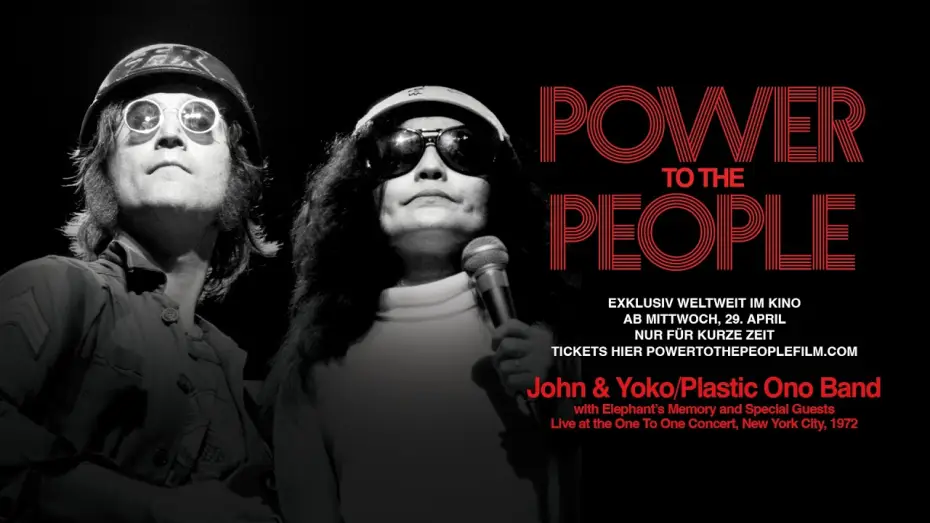 Wideo do filmu Power to the People: John & Yoko Live in NYC — POWER TO THE PEOPLE JOHN & YOKO LIVE IN NYC I TRAILER [GERMAN]