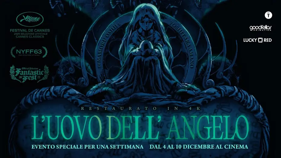 Wideo do filmu Angel's Egg — L'uovo dell'angelo di Mamoru Oshii | Per la prima volta al cinema in 4K dal 4 al 10 dicembre