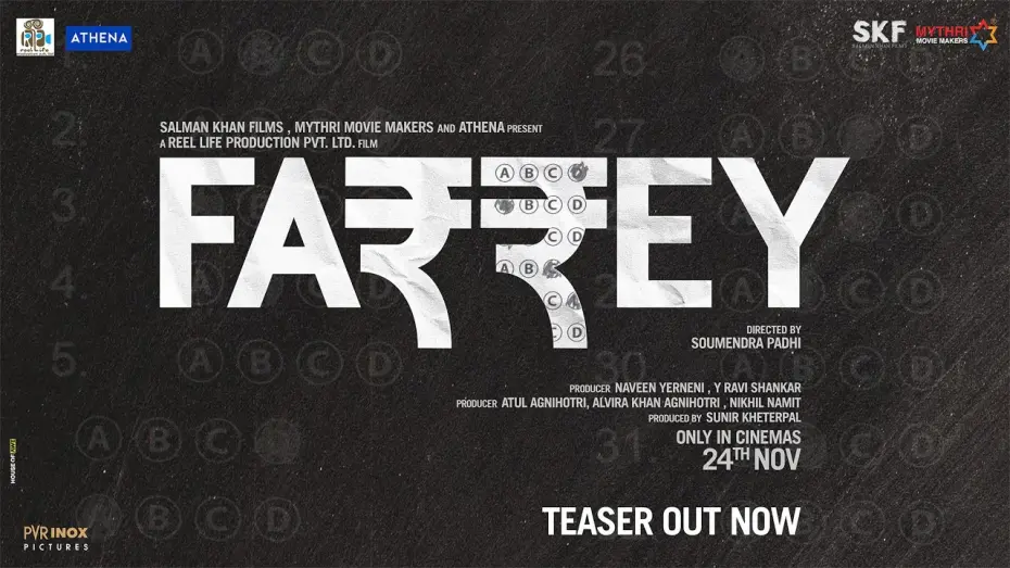 Wideo do filmu Farrey — Farrey: Official Teaser | Salman Khan | Alizeh | Soumendra Padhi | 24th November