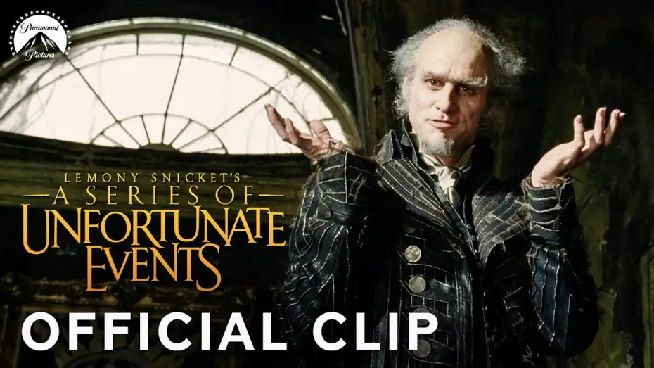 Wideo do filmu Lemony Snicket: Seria niefortunnych zdarzeń — Jim Carrey's Introduction as Count Olaf!