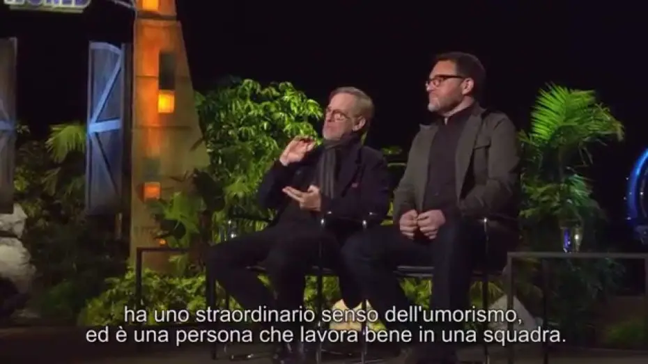 Wideo do filmu Jurassic World — JURASSIC WORLD - Intervista a Steven Spielberg e Colin Trevorrow (sottotitoli in italiano)