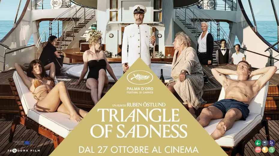 Wideo do filmu W trójkącie — TRIANGLE OF SADNESS Trailer Ufficiale (dal 27 Ottobre al Cinema)