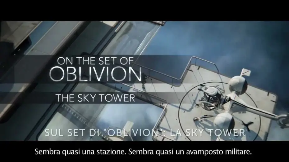 Wideo do filmu Niepamięć — Sul set di Oblivion: la Sky Tower (sottotitoli in italiano)