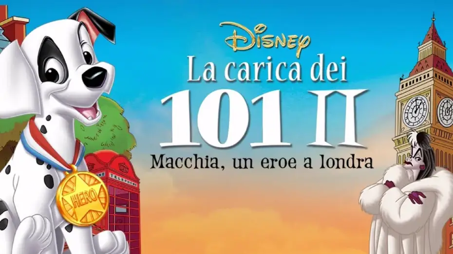 Wideo do filmu 101 dalmatyńczyków II: Londyńska przygoda — La carica dei 101 II - Macchia, un eroe a Londra (film 2002) TRAILER ITALIANO