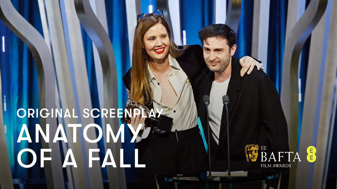Wideo do filmu Anatomia upadku — Anatomy of a Fall wins Original Screenplay |  EE BAFTA Film Awards 2024