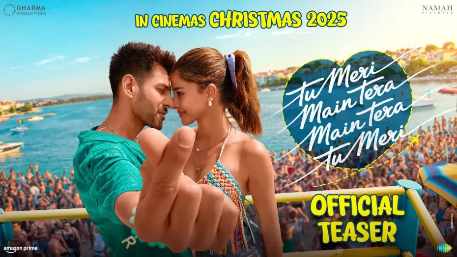 Wideo do filmu तू मेरी मैं तेरा मैं तेरा तू मेरी — Tu Meri Main Tera Main Tera Tu Meri - OFFICIAL TEASER | Kartik, Ananya | Sameer V | 25 Dec 2025