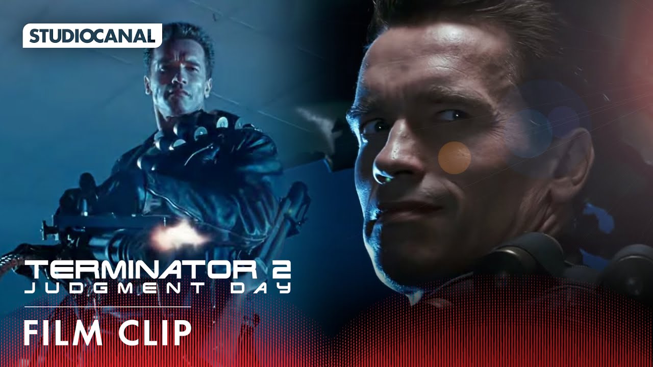 Wideo do filmu Terminator 2: Dzień sądu — TERMINATOR 2: JUDGMENT DAY - Cyberdyne Shootout - Starring Arnold Schwarzenegger