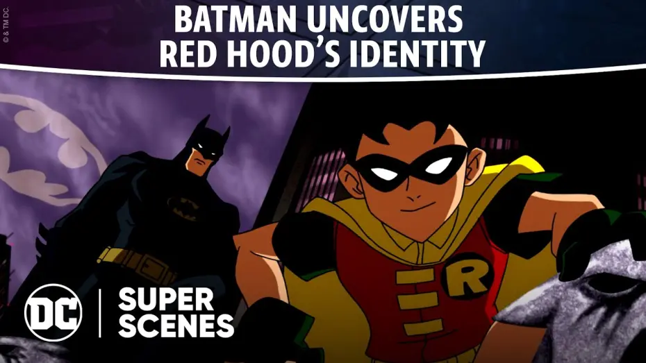 Wideo do filmu Batman w cieniu Czerwonego Kaptura — DC Super Scenes: Batman Uncovers Red Hood's Identity