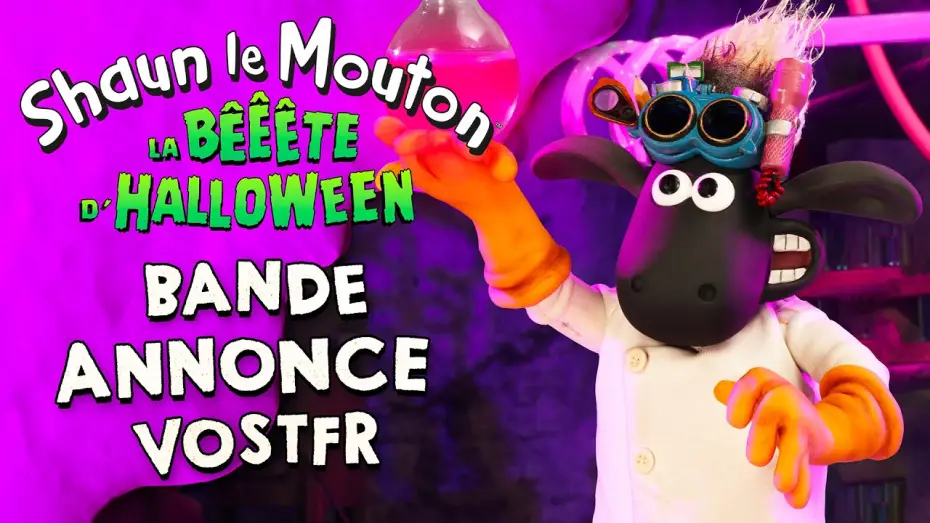 Wideo do filmu Baranek Shaun i kudłata bestia — SHAUN LE MOUTON : LA BÊÊÊTE D'HALLOWEEN – Bande-annonce Officielle VOSTFR (2026)