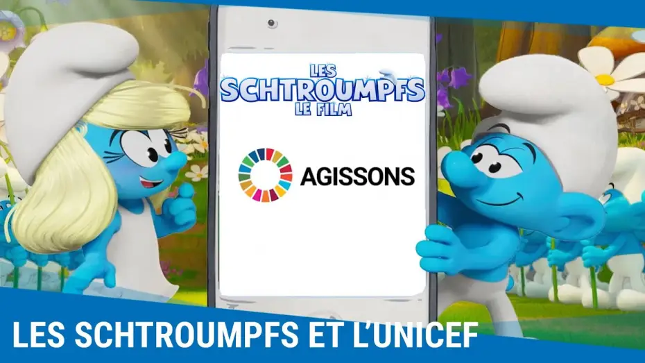 Wideo do filmu Smerfy. Wielki film — Les Schtroumpfs et l'UNICEF