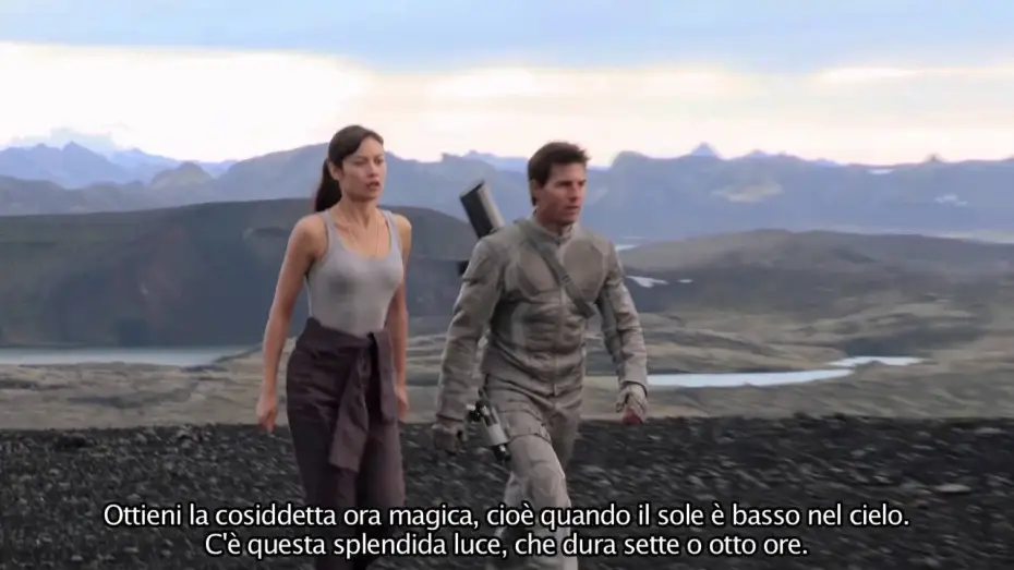 Wideo do filmu Niepamięć — Sul set di Oblivion: il primo giorno in Islanda (sottotitoli in italiano)