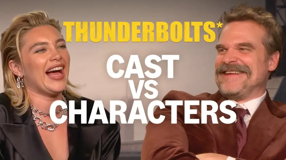 Wideo do filmu Thunderbolts* — Florence Pugh & David Harbour Play Cast Vs Character