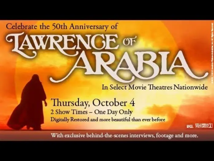 Wideo do filmu Lawrence z Arabii — 50th Anniversary Event