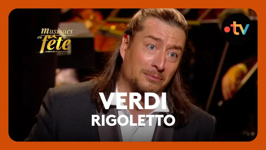 Wideo do filmu Musiques en fête des Chorégies d'Orange — Verdi - Rigoletto, "Cortigiani, vil razza dannata" avec Jérôme Boutillier