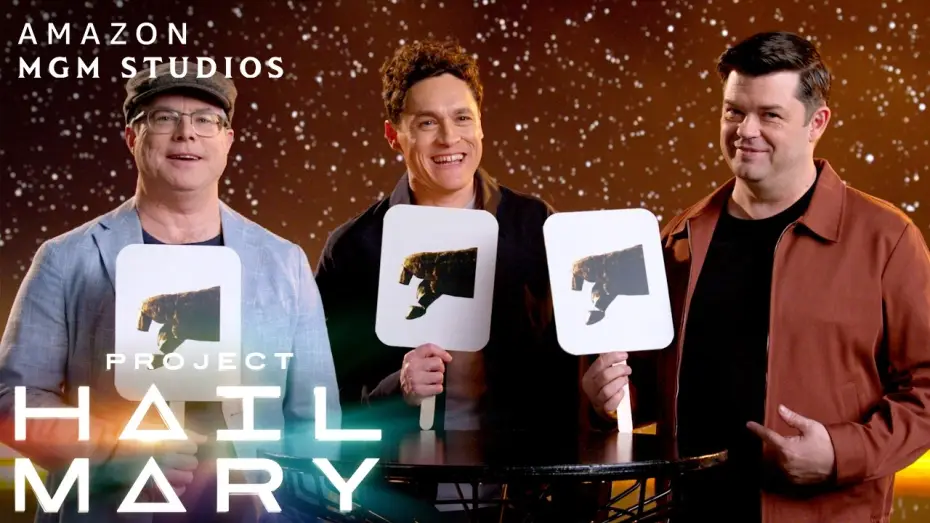 Wideo do filmu Projekt Hail Mary — Andy Weir, Phil Lord & Chris Miller Play Thumbs Up/Down