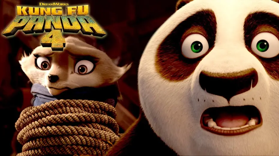 Wideo do filmu Kung Fu Panda 4 — I'm only hungry for vengeance! Po & Zhen's Tavern Brawl