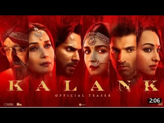 Wideo do filmu कलंक — KALANK TEASER | Varun dhawan Alia bhatt Sanjay dutt Madhuri dixit  Sonakshi sinha | Aditya Roy kapur