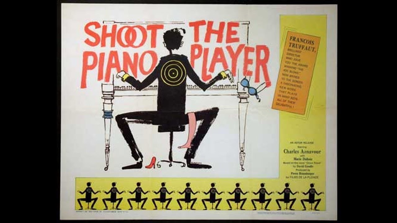 Wideo do filmu Strzelajcie do pianisty! — SHOOT THE PIANIST (1960) Theatrical Trailer - Charles Aznavour, Marie Dubois, Nicole Berger