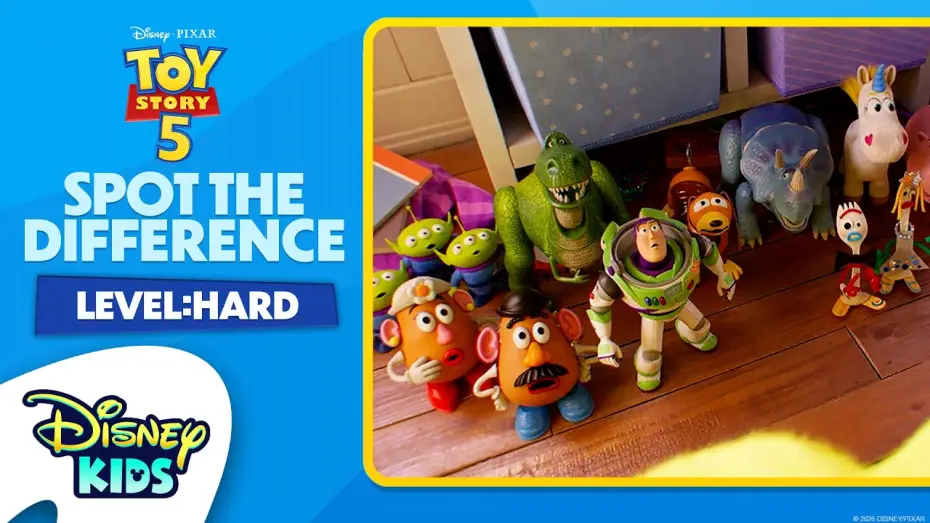 Wideo do filmu Toy Story 5 — Spot the Difference  - Toy Story 5 - Level: Hard