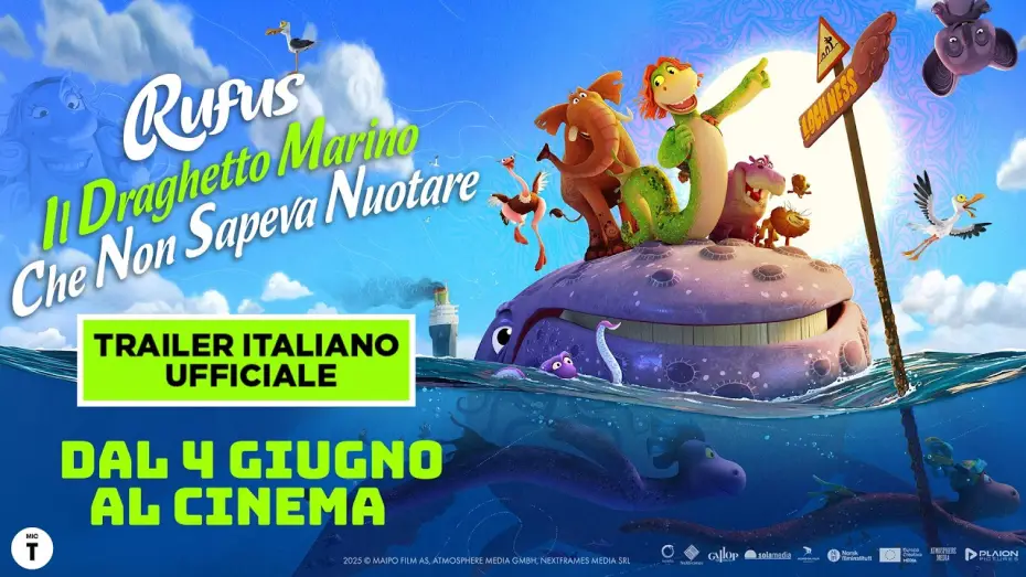 Wideo do filmu Rufus. Potwór morski, który nie umiał pływać — Rufus, Il Draghetto Marino Che Non Sapeva Nuotare | Trailer Italiano Ufficiale