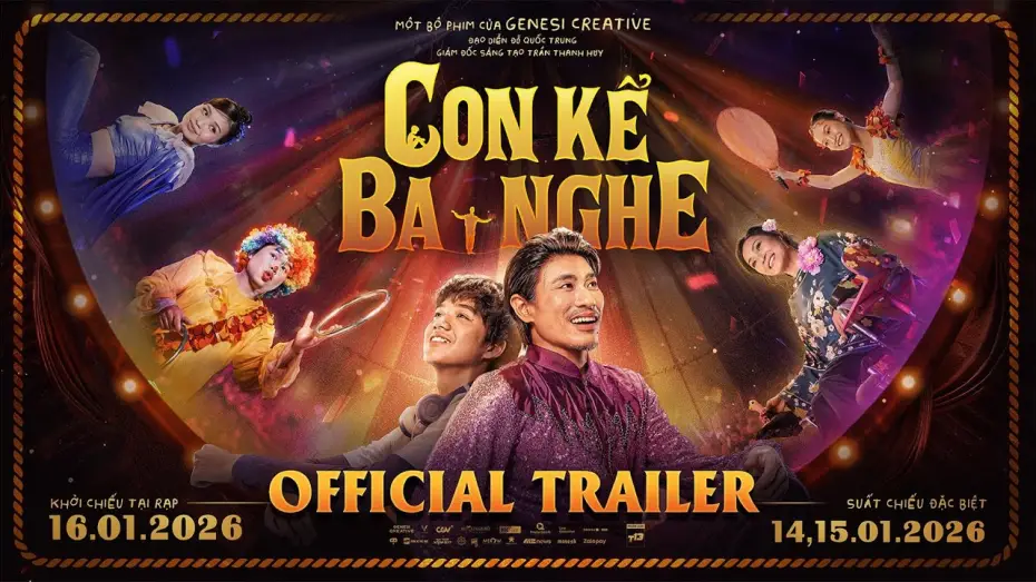 Wideo do filmu Con Kể Ba Nghe — CON KỂ BA NGHE | OFFICIAL TRAILER | SUẤT CHIẾU ĐẶC BIỆT CẢ NGÀY 14,15.01.2026 - KC 16.01.2026