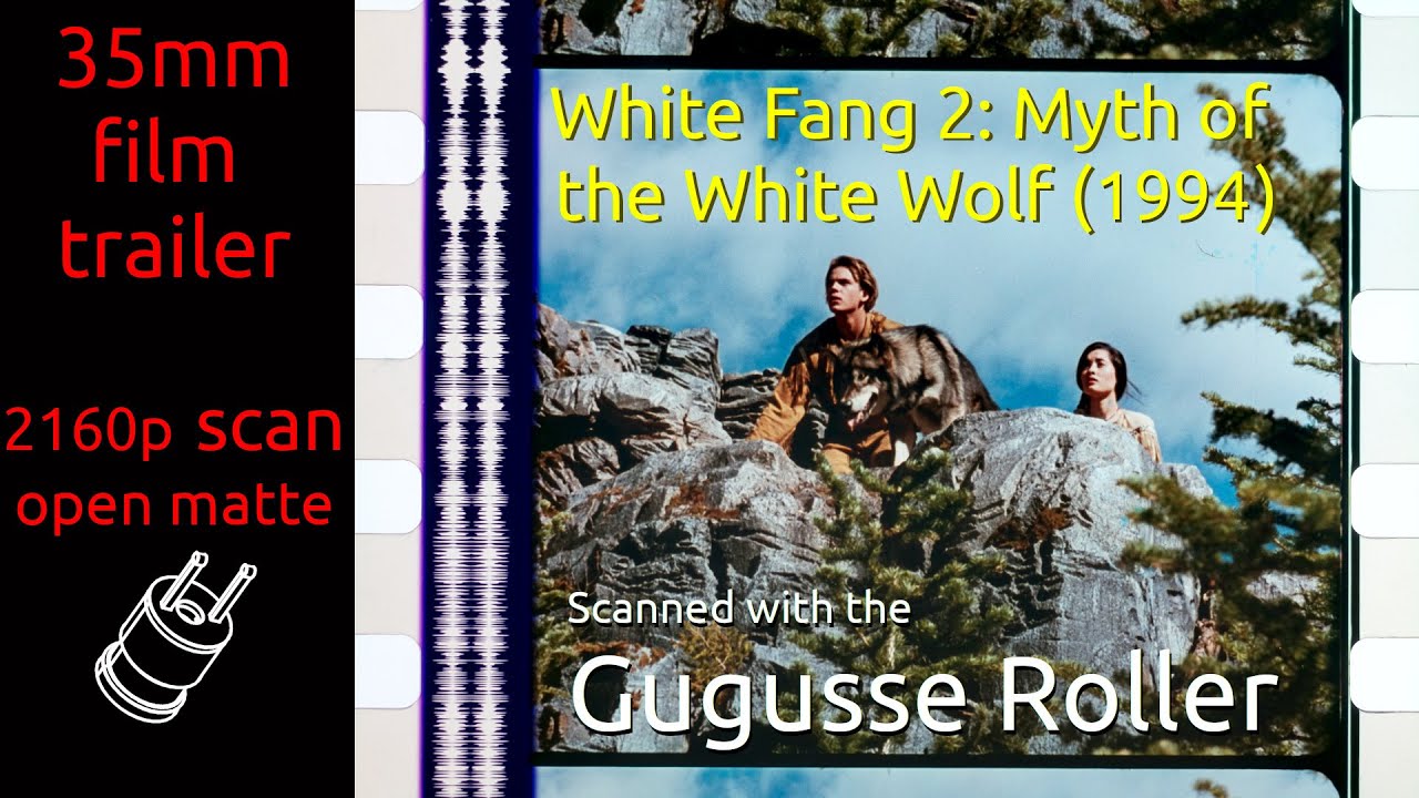Wideo do filmu Biały Kieł 2: Legenda o Białym Wilku — White Fang 2: Myth of the White Wolf (1994) 35mm film trailer, flat open matte, 2160p