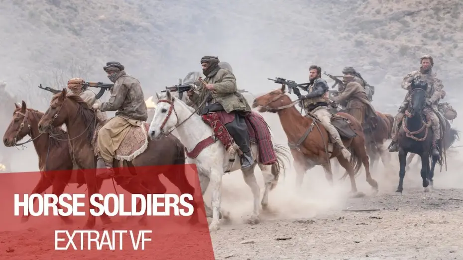 Wideo do filmu Dwunastu odważnych — HORSE SOLDIERS - Extrait "première fois à cheval" - VF
