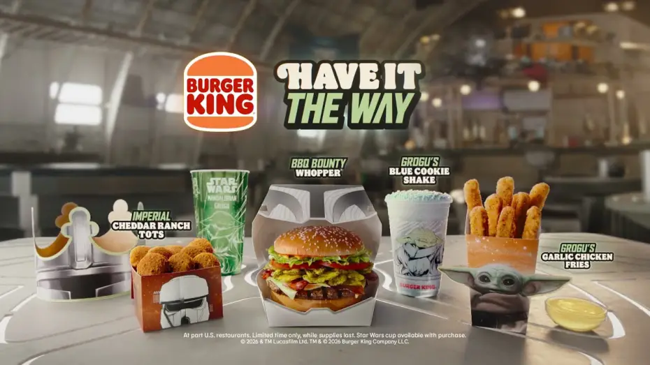 Wideo do filmu Star Wars: The Mandalorian and Grogu — Grogu's Hungry | The Mandalorian & Grogu Menu at BK