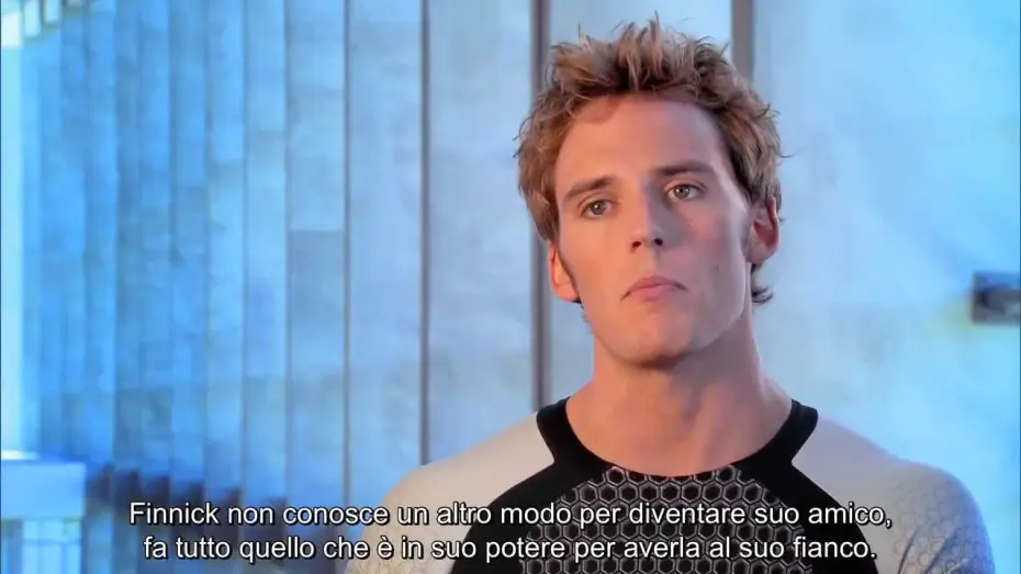 Wideo do filmu Igrzyska śmierci: W pierścieniu ognia — Hunger Games: La Ragazza di Fuoco - Intervista a Sam Claflin (sottotitoli in italiano)