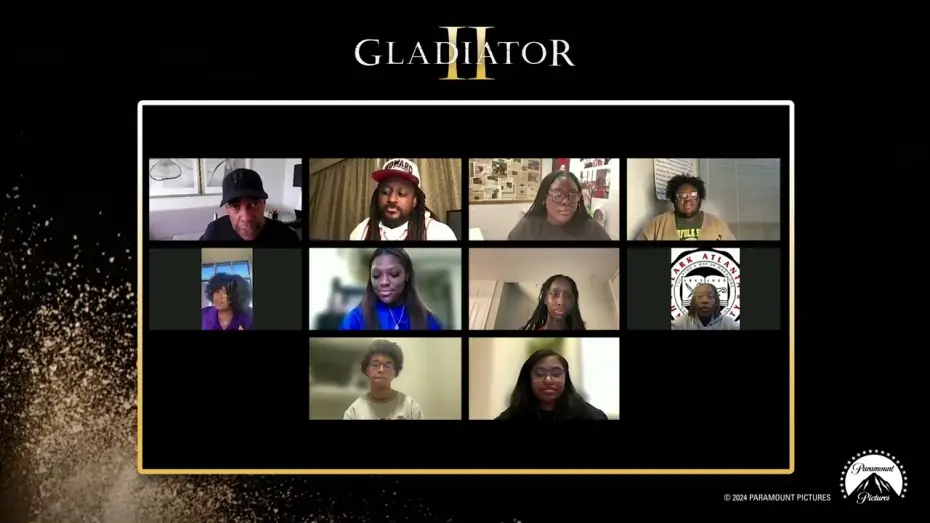 Wideo do filmu Gladiator 2 — HBCU Student Roundtable with Denzel Washington