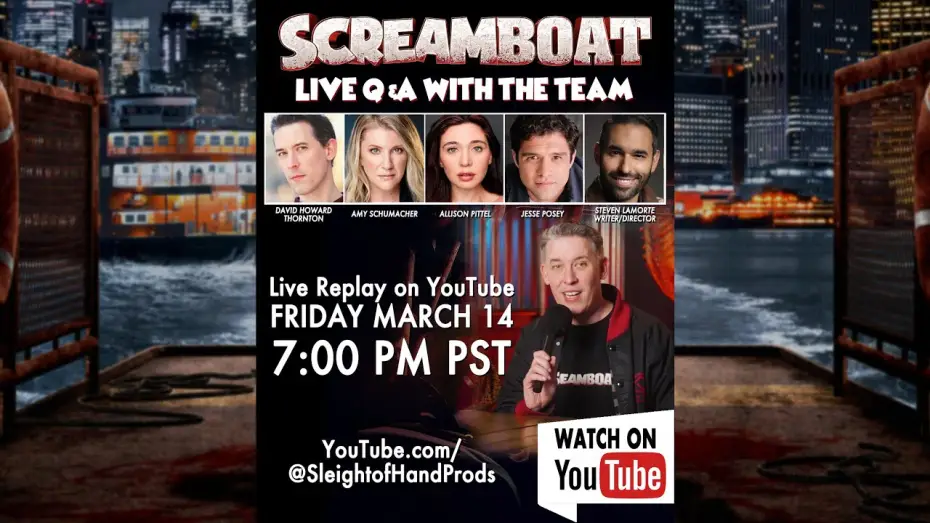 Wideo do filmu Screamboat. Krwawa mysz — Q&A Livestream Replay Featuring DAVID HOWARD THORNTON