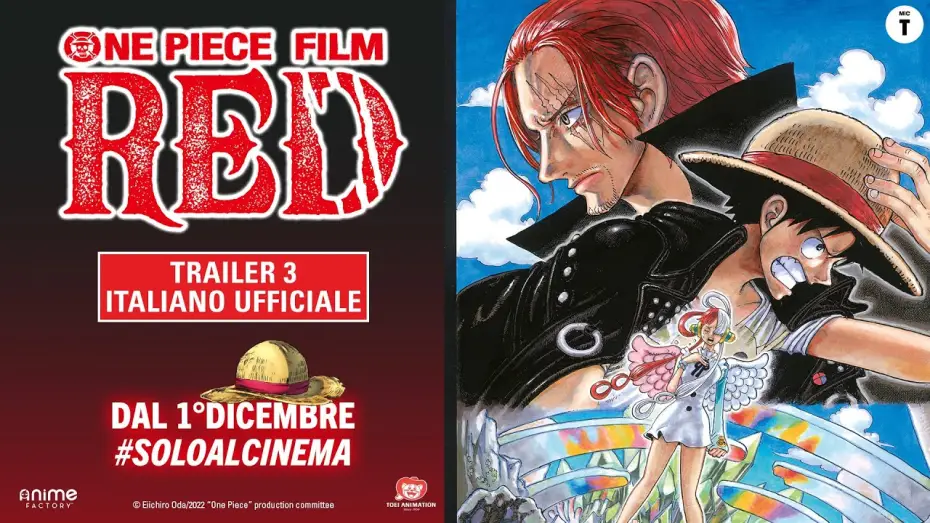Wideo do filmu One Piece Film Red — One Piece Film: RED - Trailer 3 Italiano Ufficiale