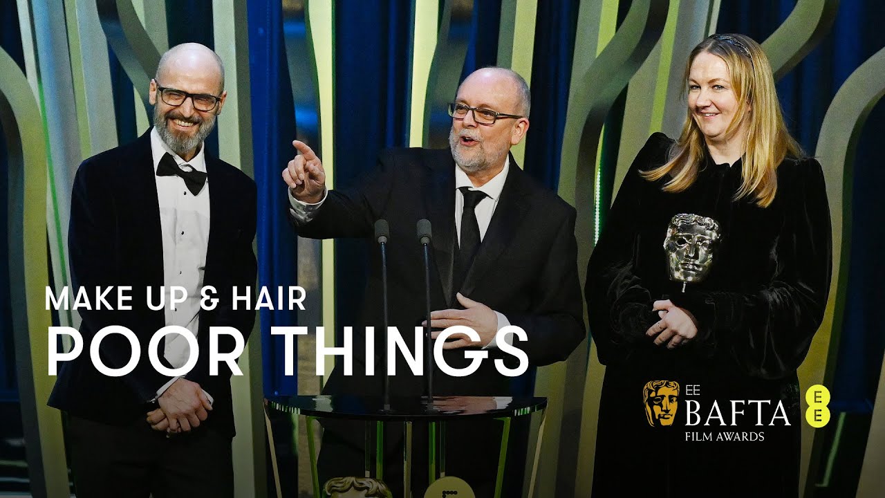 Wideo do filmu Biedne istoty — Poor Things wins the BAFTA for Make Up & Hair | EE BAFTA Film Awards 2024