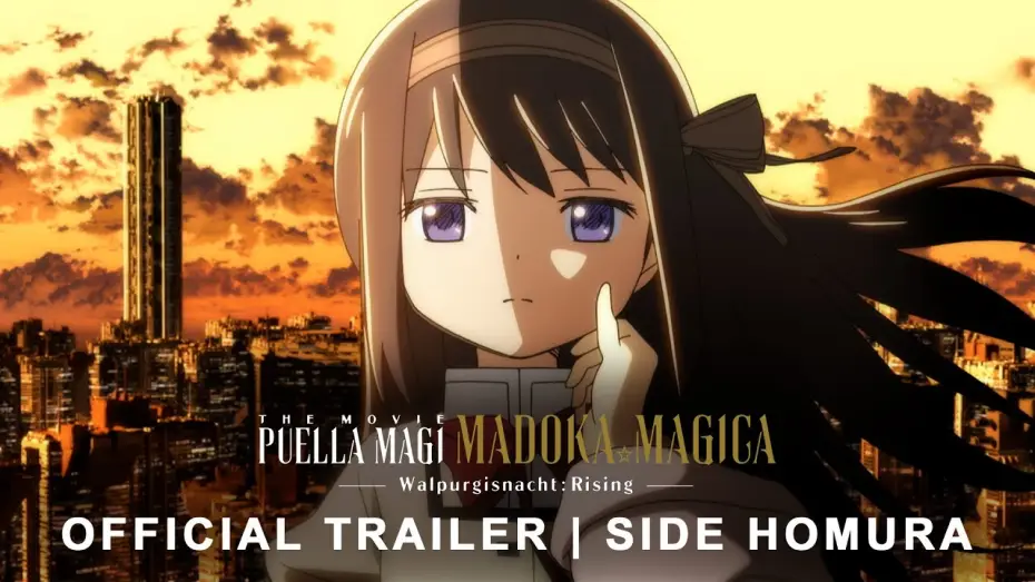 Wideo do filmu 劇場版 魔法少女まどか☆マギカ〈ワルプルギスの廻天〉 — Official Trailer: SIDE Homura [Subtitled]