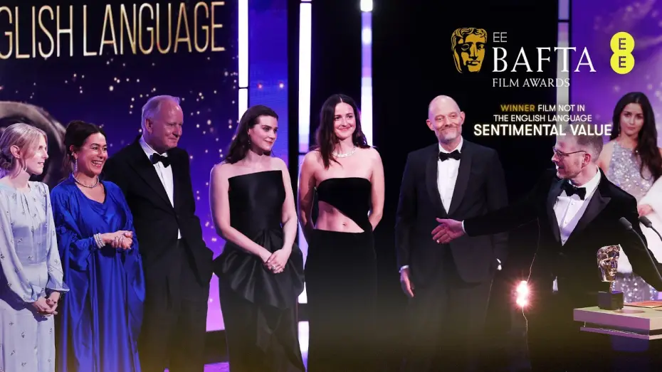 Wideo do filmu Wartość sentymentalna — Sentimental Value Wins the BAFTA for Film Not in the English Language | EE BAFTA Film Awards 2026