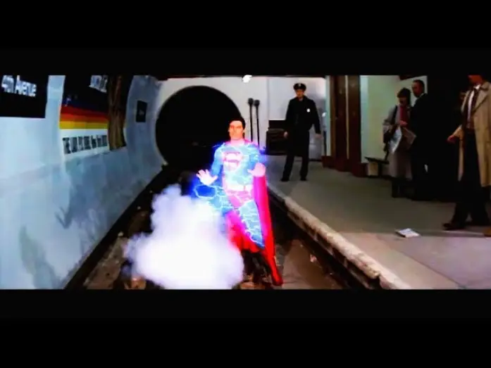 Wideo do filmu Superman IV — "Superman IV" (1987) Subway Billboard Blooper