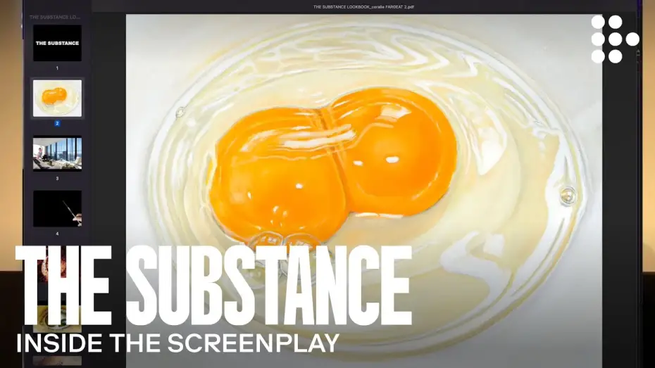 Wideo do filmu Substancja — Inside the Screenplay